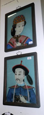 Lot 646 - Pair of Chinese portrait paintings