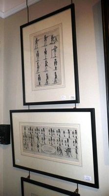 Lot 710 - Four framed black and white engravings 'Military Affairs'