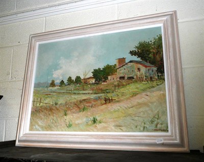 Lot 713 - Kremer, a continental framed oil on canvas