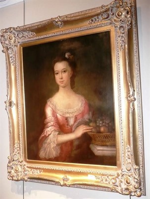 Lot 717 - Portrait of Lady Arabella, 'Avondale' family, oil on canvas, with two pieces of documentation