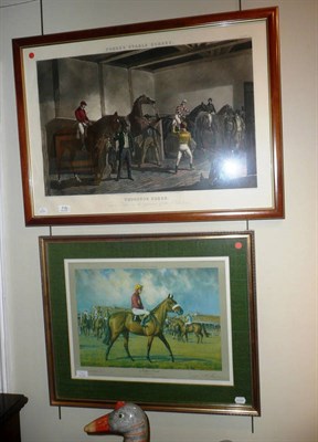 Lot 718 - Four framed colour racing prints