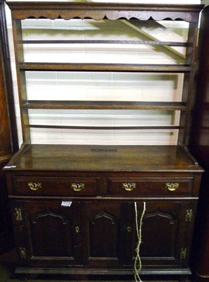 Lot 746 - Oak dresser and rack