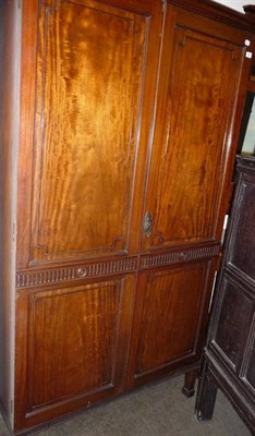 Lot 750 - Mahogany wardrobe