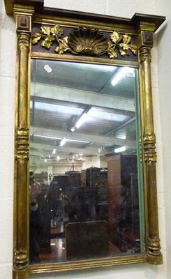 Lot 754 - Regency gilt and gesso pier glass (restorations)