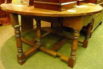 Lot 760 - Large ash gateleg table