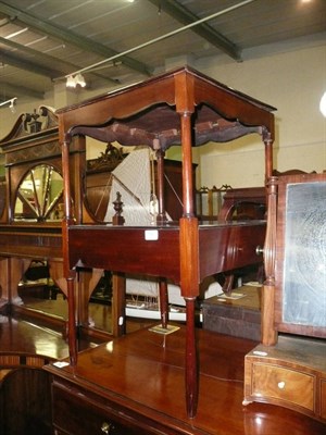 Lot 783 - Mahogany two tier washstand