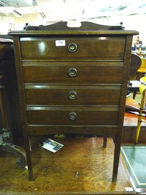 Lot 798 - Edwardian music cabinet