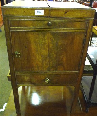 Lot 803 - George III mahogany washstand