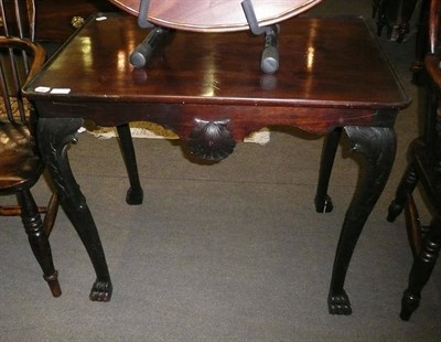 Lot 813 - 18th century style Irish mahogany silver table