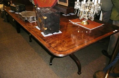 Lot 826 - Twin pedestal dining table