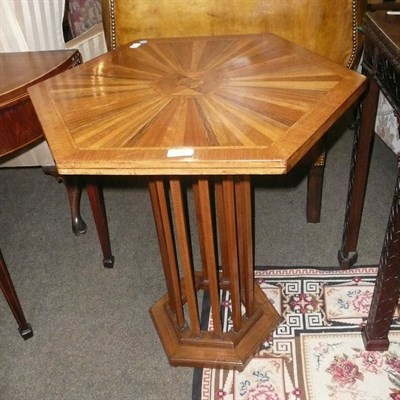 Lot 838 - Hexagonal pedestal table