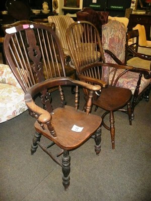 Lot 849 - Four assorted Windsor chairs (C4, C5, C8 and C9)