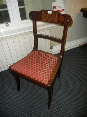 Lot 892 - Set of four William IV mahogany dining chairs