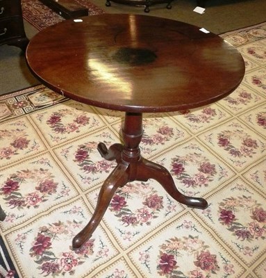 Lot 909 - George III mahogany tripod table