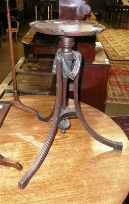 Lot 926 - Mahogany revolving candle stand