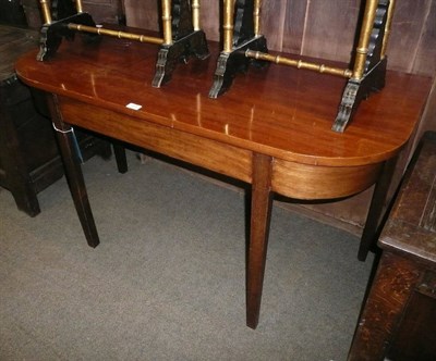 Lot 929 - George III mahogany D-end from a dining table