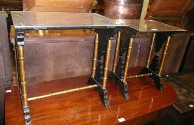 Lot 930 - Two small Chinoiserie tables