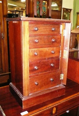 Lot 938 - A Victorian mahogany miniature Rowlinson chest