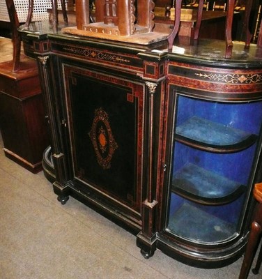 Lot 942 - Mid 19th century ebonised and gilt metal credenza