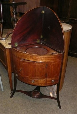 Lot 944 - 18th century mahogany corner washstand