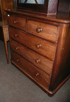 Lot 950 - Victorian mahogany four height chest