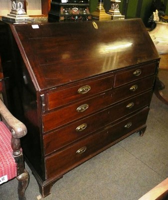 Lot 971 - Mahogany fall-front bureau