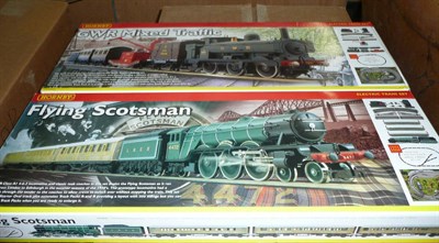 Lot 1005 - Two Boxed Hornby 'OO' Gauge Electric Train Sets - Flying Scotsman R1019 and GWR Mixed Traffic R1037