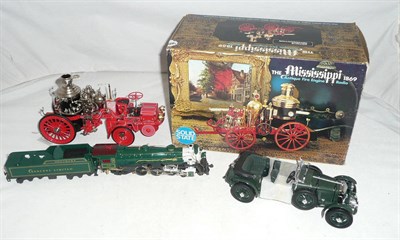 Lot 1015 - Three Boxed Franklin Mint Vehicles - The Crescent Limited 'HO' gauge 4-6-2 locomotive and tender in