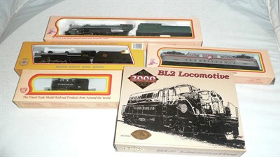 Lot 1017 - Three Boxed Mehano  'HO' Gauge Locomotives - Canadian National No.5125, Pennsylvania GG-1...