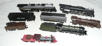 Lot 1021 - Five 'HO' Gauge Tender Locomotives, comprising three Rivarossi, Fleischmann and Bachmann