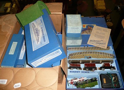 Lot 1023 - A Collection of Boxed Hornby Dublo 3-Rail Trains and Accessories, including a Tank Goods Set...
