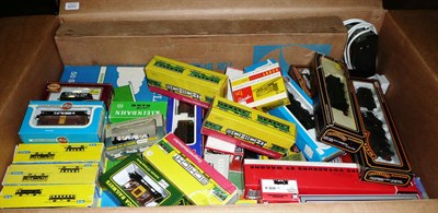 Lot 1025 - A Collection of Boxed 'OO/HO' Gauge Trains, including Fleischmann locomotive  and two coaches,...