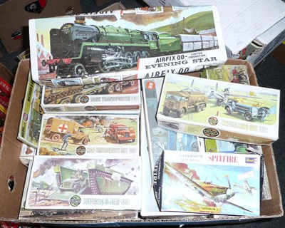 Lot 1051 - Twenty Six Boxed Unmade Plastic Model Kits, mainly Airfix, also Revell & Kitmaster, subjects...