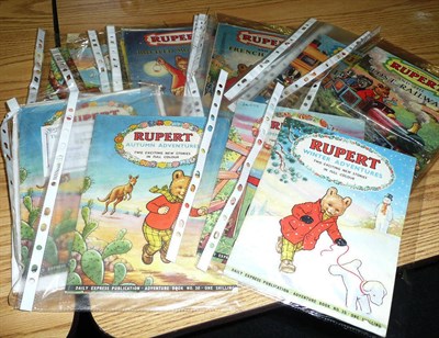 Lot 1066 - Fifty Rupert Adventure Series Comics, from No.1 to No.50, some duplication, missing numbers 13, 29