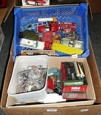 Lot 1092 - A Collection of Playworn Diecast Vehicles, makers include Dinky, Corgi & Matchbox; A Collection...