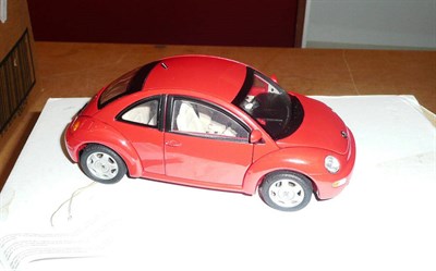 Lot 1097 - Twenty One Boxed Franklin Mint Diecast Cars - Camara SS 396, VW New Beetle, VW Beetle...