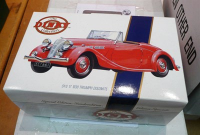 Lot 1110 - Ten Boxed Franklin Mint Precision Diecast Cars - 1930 Duesenberg J Derham Tourster, 1938 Alvis...