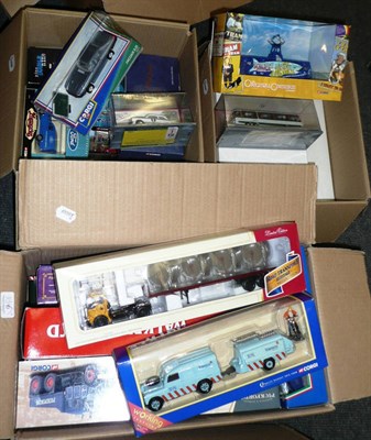 Lot 1136 - Thirty Boxed Corgi Vehicles, including Eddie Stobart truck set and two wagons, two Cadbury...