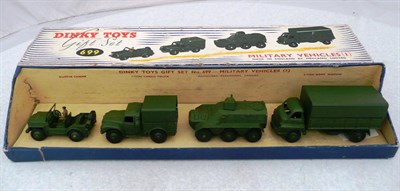 Lot 1158 - A Boxed Dinky Military Vehicles (1) Gift Set No.699, containing Austin Champ, 1-Ton Cargo...