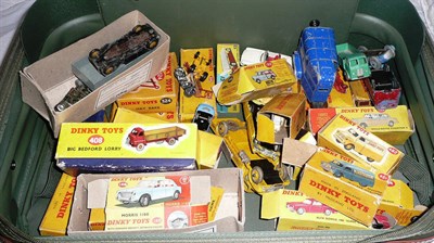 Lot 1165 - A Large Collection of Boxed Dinky Vehicles, mainly playworn or repainted, boxes generally poor,...