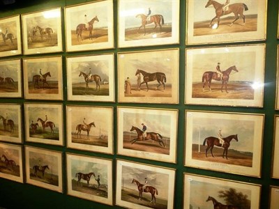 Lot 1555 - Set of twenty nine racing prints