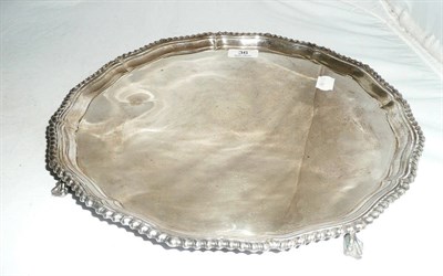 Lot 36 - A silver salver, London 1961