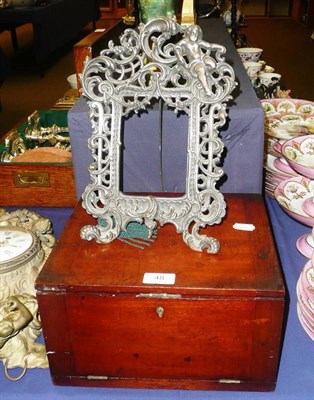 Lot 48 - Edwardian coin cabinet and frame