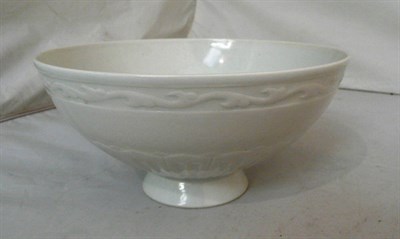 Lot 64 - Chinese white porcelain footed bowl bearing six character mark of Yongzheng