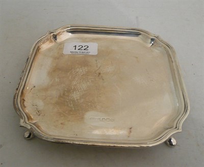Lot 122 - A 'square' silver waiter