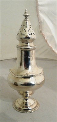 Lot 125 - Silver sugar caster