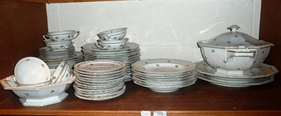 Lot 153 - Rosenthal porcelain 'Maria' pattern dinner service on two shelves