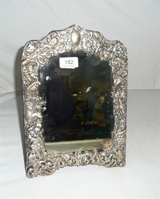 Lot 182 - Late Victorian silver-faced easel mirror