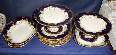 Lot 198 - Bisto' pattern sixteen piece dessert service