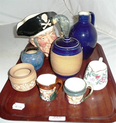 Lot 220 - Seven pieces of Doulton and a milk jug